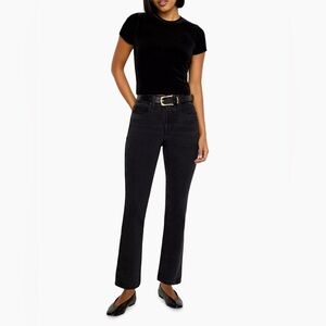 Good American Mid-Rise Straight-Leg Jeans